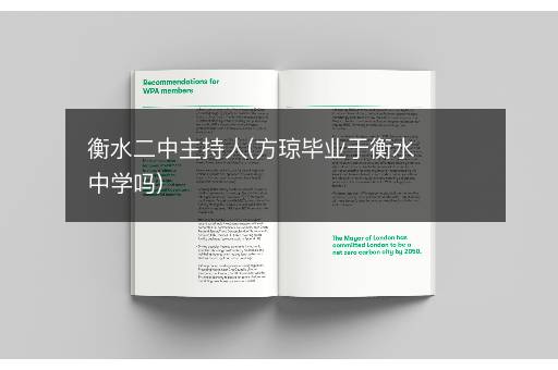 衡水二中主持人(方琼毕业于衡水中学吗)