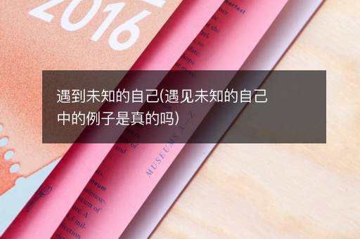 遇到未知的自己(遇见未知的自己中的例子是真的吗) 